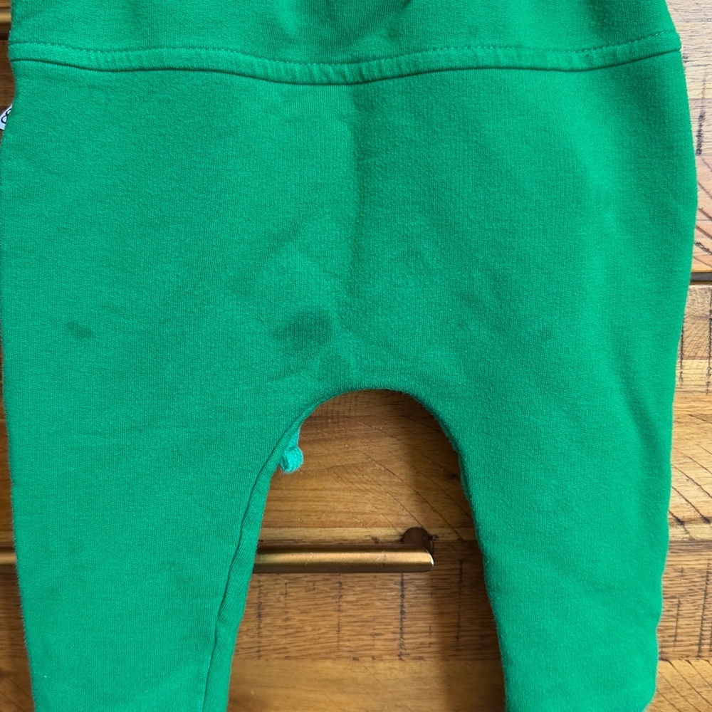 Bums & Roses Baby Kids Green Pull-On Jogger Pants - Brand - Picture 3 of 4